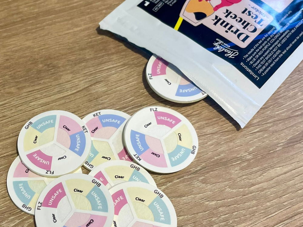 Drink Check Test Stickers